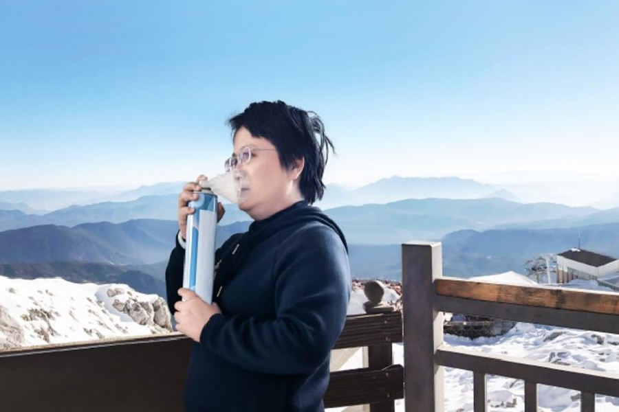 Tragbares Sauerstoff-Atemschutzgerät