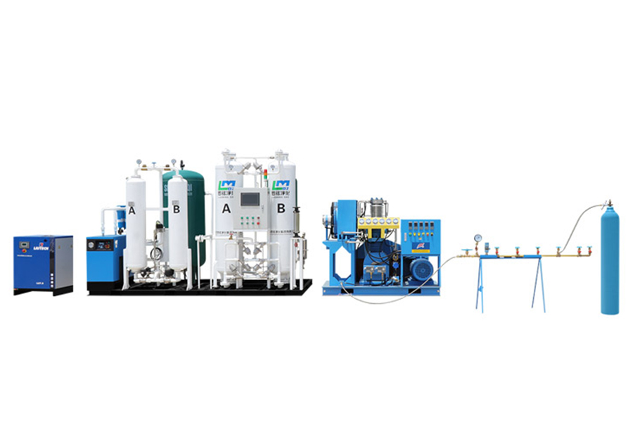 Medizinisches Sauerstofffüllsystem vor Ort